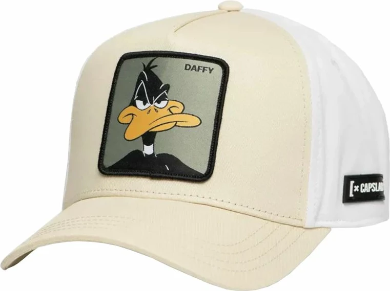 Snapback kapa z motivom Looney Tunes, Capslab, bela