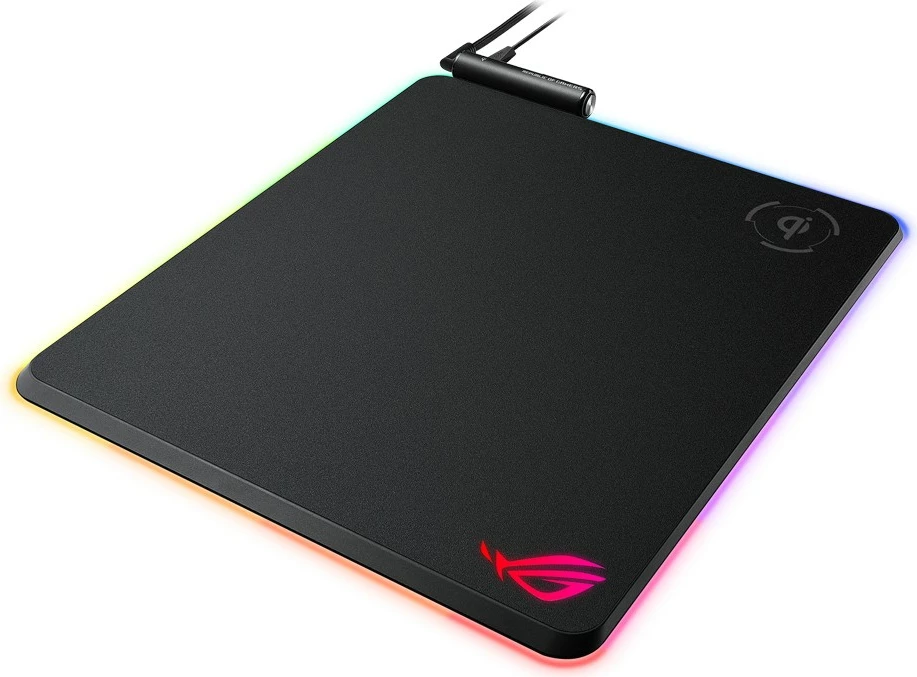Mauspad ASUS ROG Balteus, LED RGB, 320x370 mm, črn