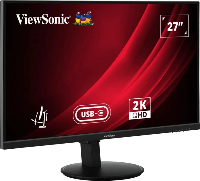 27" QHD monitor ViewSonic VG2709-2K-MHDU-2, LED, črn