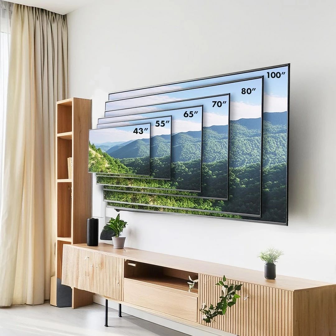 Stenski nosilec za TV Maclean MC-422, 43"-100", črn