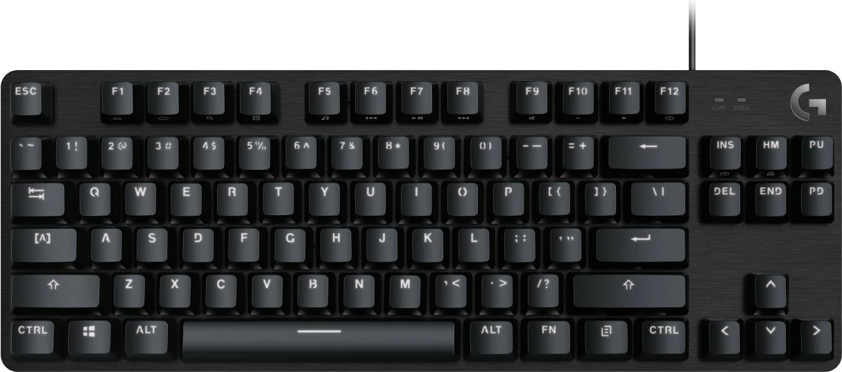 Mehanska tipkovnica brez številske tipkovnice Logitech G413 TKL SE, bela LED, črna