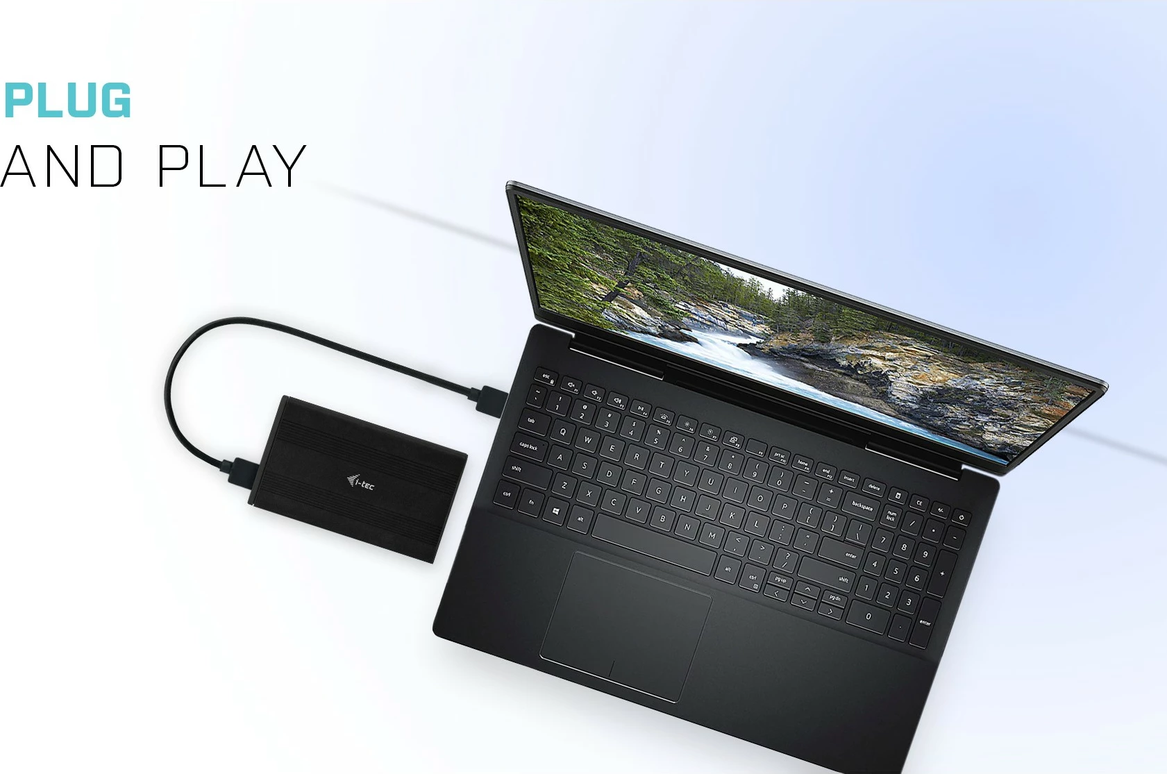 Računalniško ohišje USB I-Tec za trdi disk 2,5 in, črno