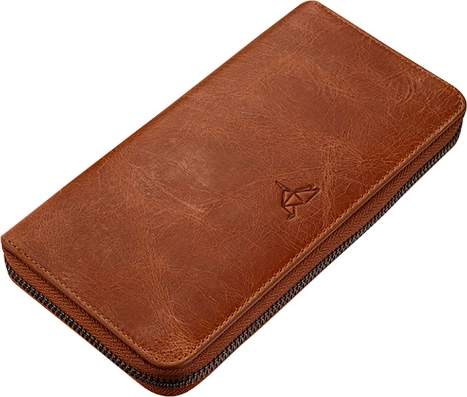 Uniseks denarnica Murphy Zoozie Bags, svetlo rjava