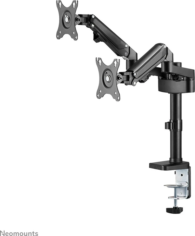 Dvojni nosilec za monitor za mizo, Neomounts DS70-750BL2, Clamp/Grommet, 7 kg, 43,2 cm (17"), 68,6 cm (27"), 100 x 100 mm, črn