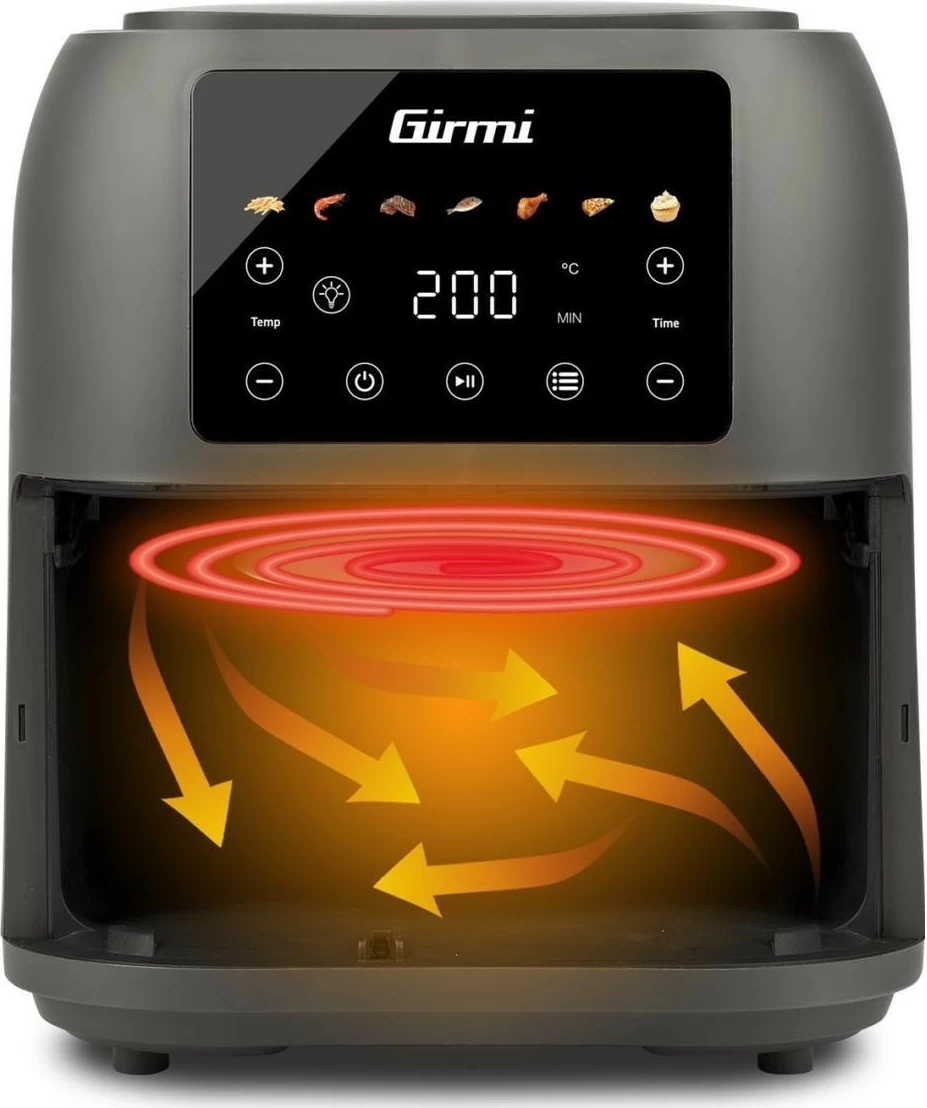Friteza brez olja Girmi FG92, 8 L, siva