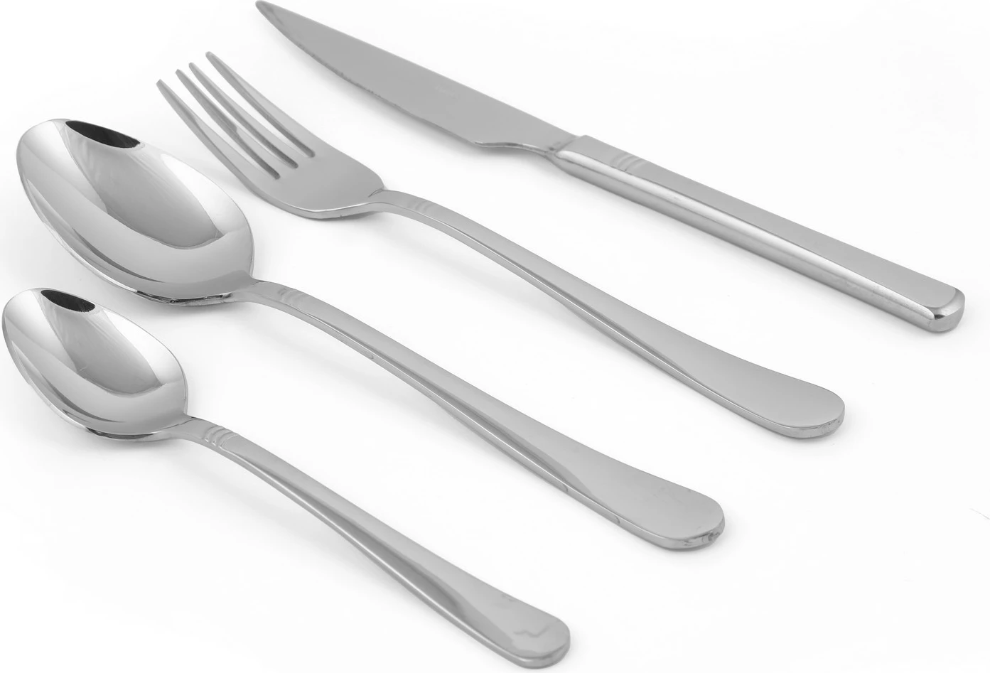 24-delni set jedilnega pribora, srebrne barve, Hermia Şelale24