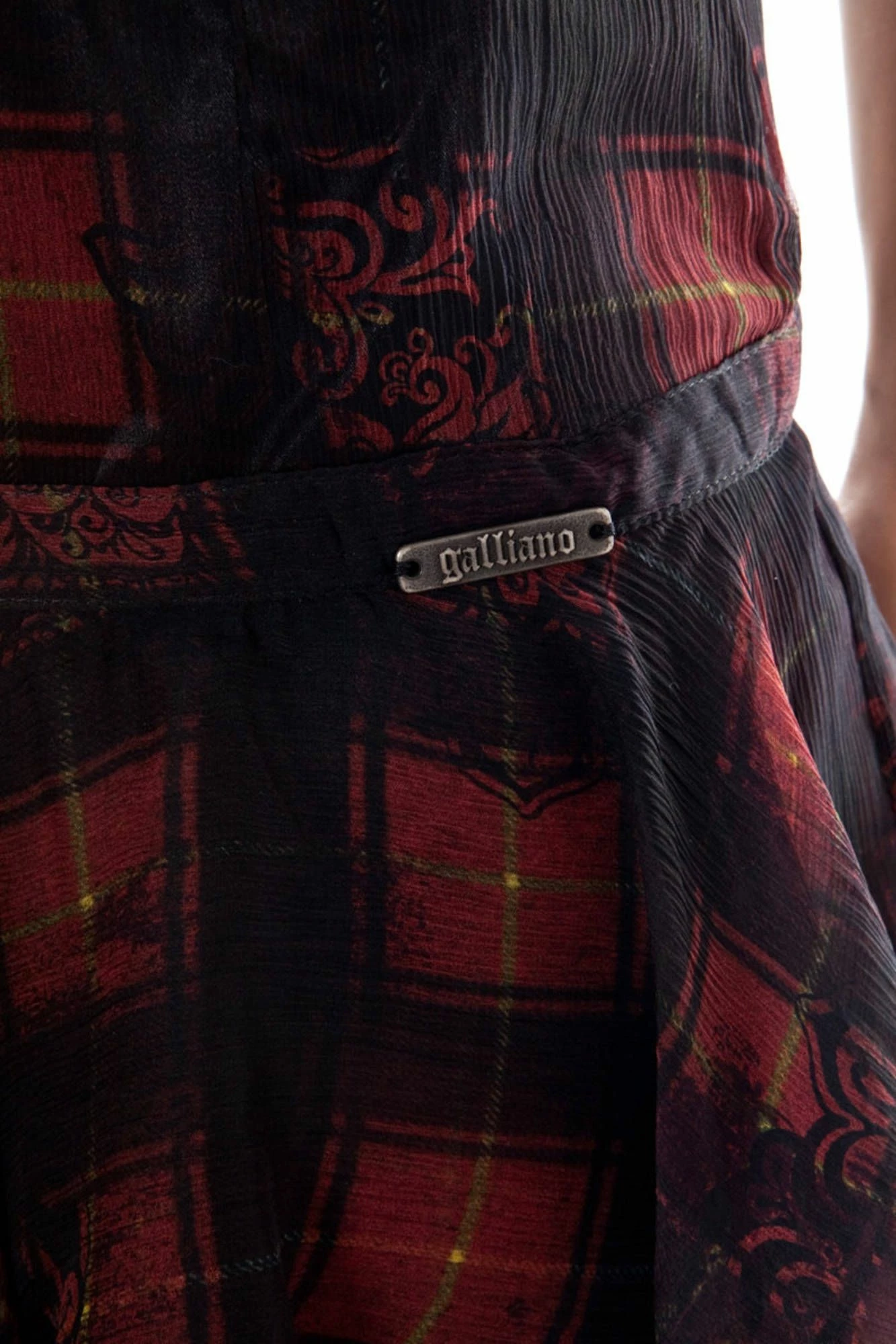 Kratko krilo za ženske JOHN GALLIANO, črno