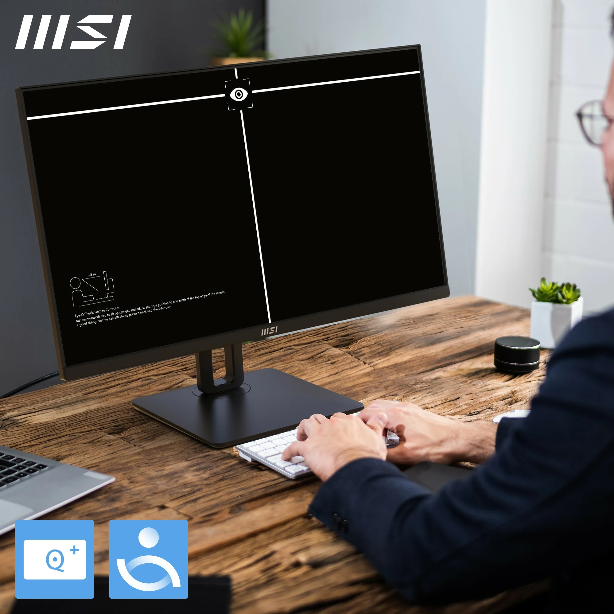 24 IPS FHD 100Hz monitor, črn — MSI PRO MP245PG