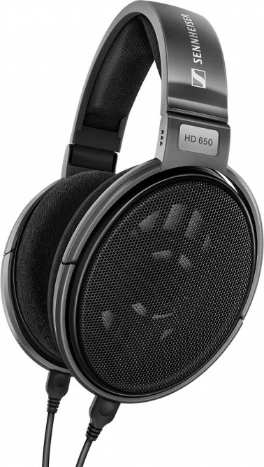 Slušalke z zlonom Sennheiser HD 650, z zložljivim kablom, titanium