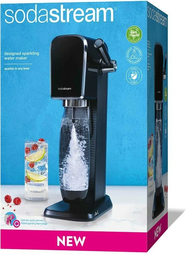Sistem za gaziranje vode SodaStream ART, 1 L, 60 L, črn, jeklo