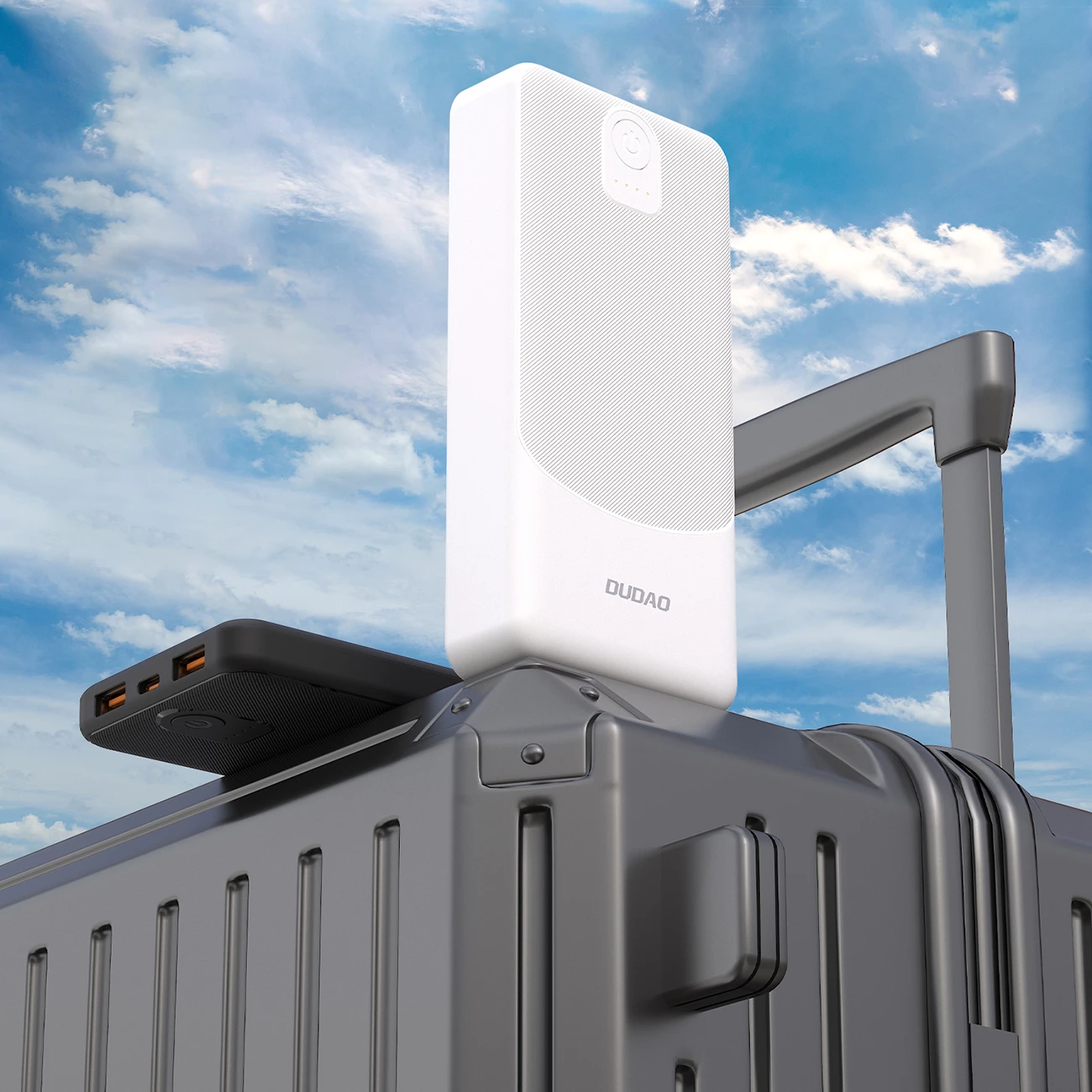 Prenosna baterija 10000 mAh, Dudao K10, 2x USB-A, USB-C, črna