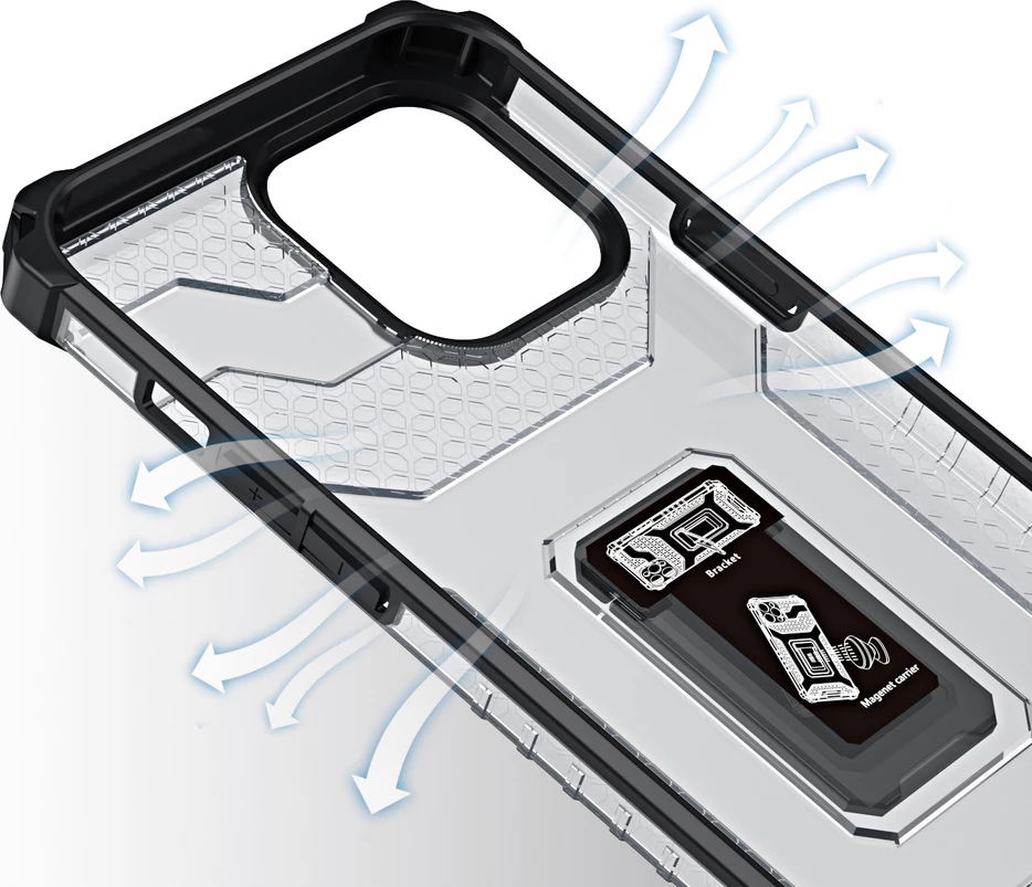 Ovitek za telefon Crystal Ring Case Hurtel za iPhone 13 Pro Max, z stojalom, zelen