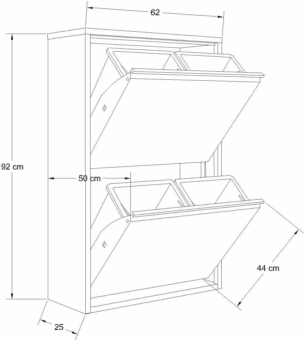 Večnamenska omara Skye Decor Forto 4, bela