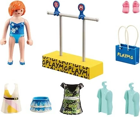 Set za igranje nakupovanja Playmobil My Life 71539, 19 kosov
