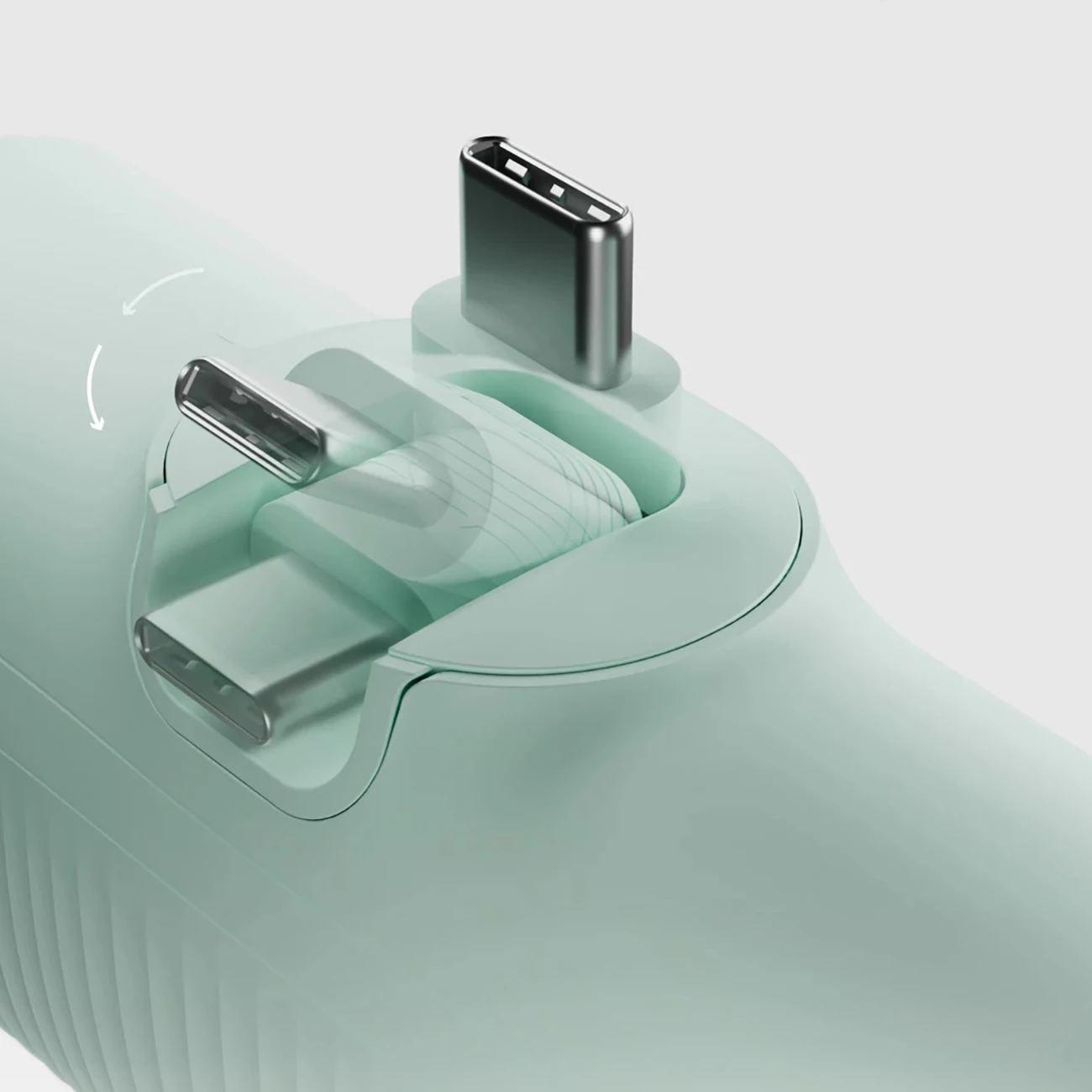 Powerbank EcoPower 5000 mAh, USB-C, 10W, SBS, zelen