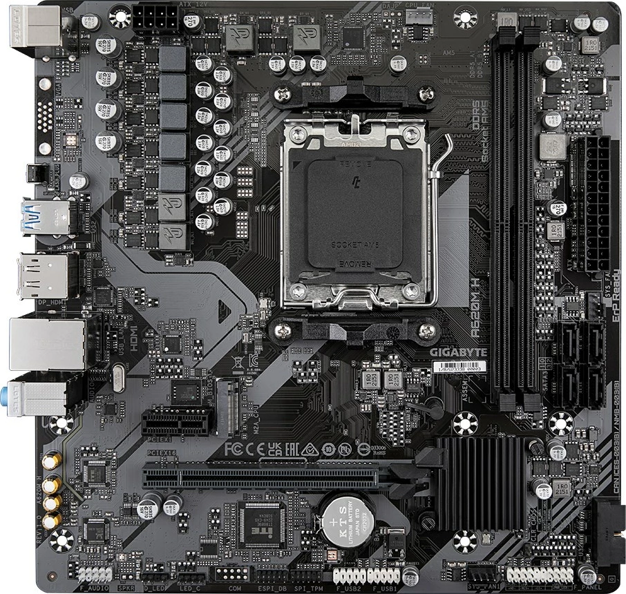 Mikro ATX matična plošča Gigabyte A620M H, Socket AM5, DDR5