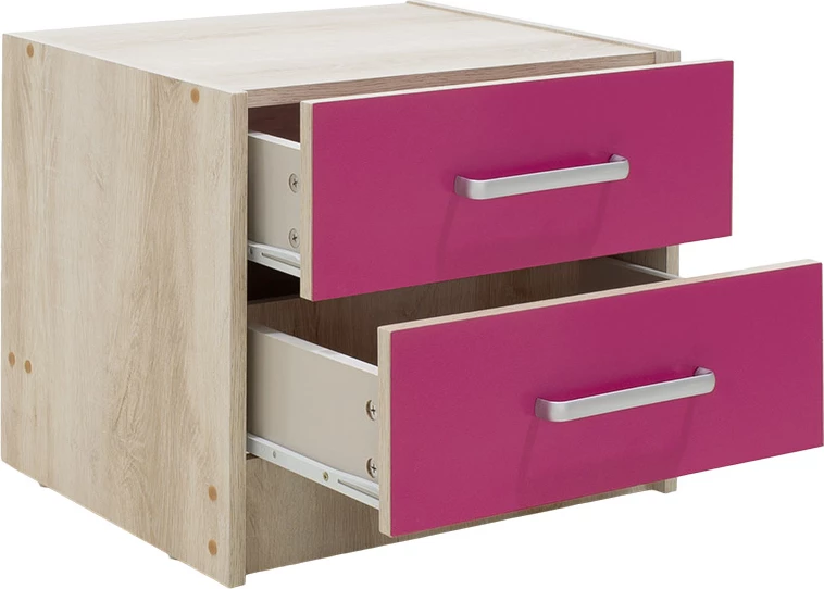 Komoda za otroke castillo-pink Looney 47,5x40,5x40,5