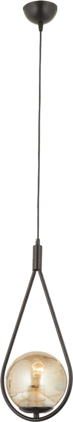 Kovinska stropna svetilka črne barve FH7385.01 20x101 cm