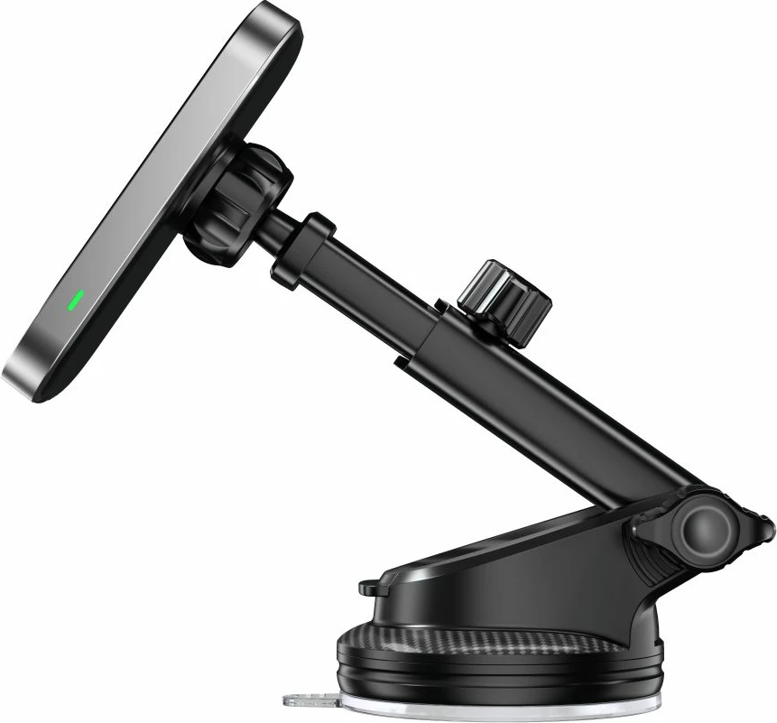 Magnetni nosilec za avto s MagSafe in brezžičnim polnjenjem 15 W, črn, Tech-Protect MM15W-V9
