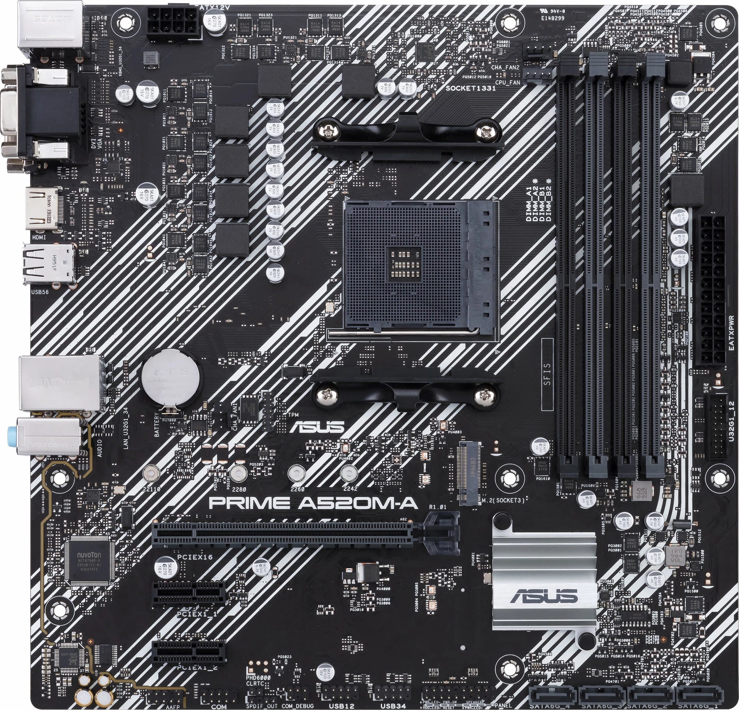 Plošča z matično ploščo ASUS PRIME A520M-A II/CSM, Socket AM4, micro ATX