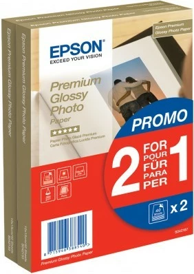 Fotografski papir Premium Glossy, Epson, 100 x 150 mm, 80 listov, 255 g/m²