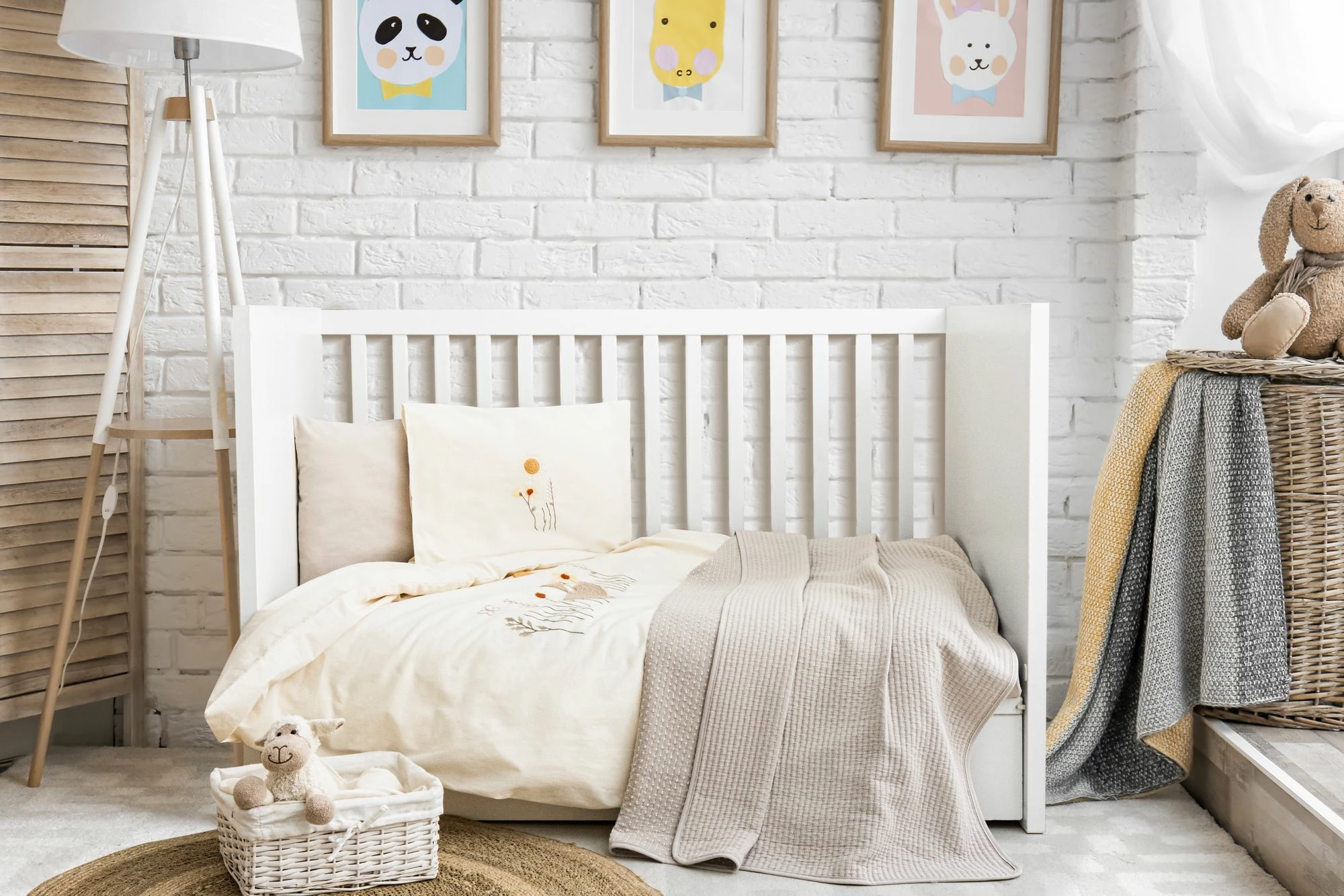 Otroški komplet posteljnine, bež, L'essentiel Little Sheep