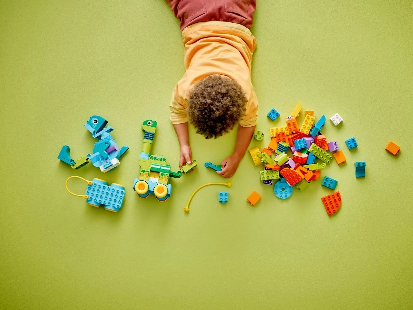 Igralni set 3-v-1 Dinosauri na kolesih, LEGO DUPLO, 108 kosov, za otroke 3+ let