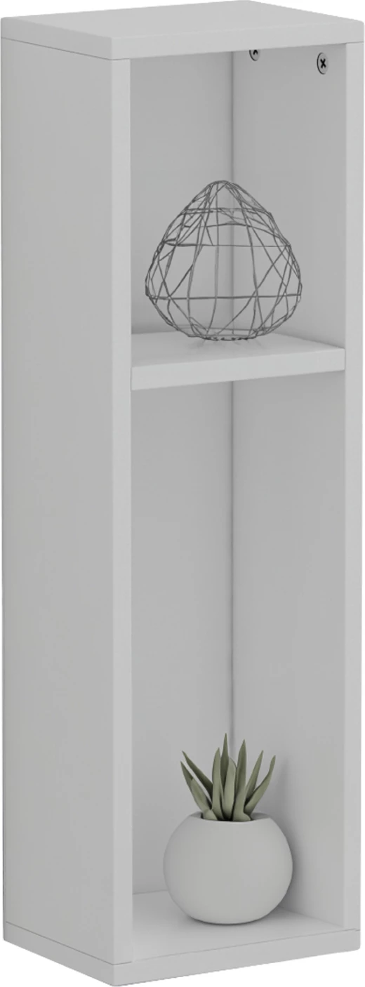 Stenski nočni omarica BONEN FH8936.11 melamin v beli barvi 20x15x65Hcm