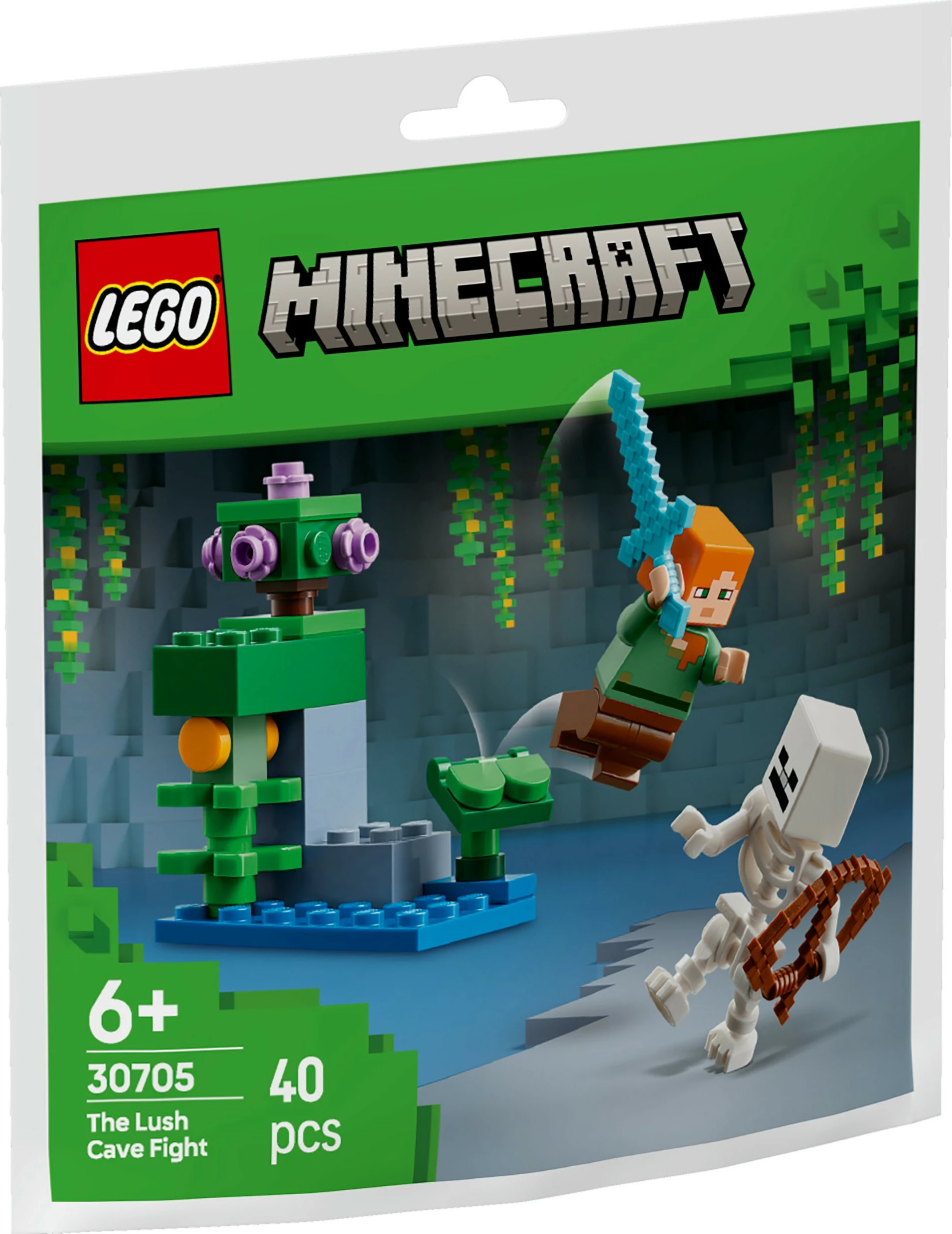 Gradbeni komplet Minecraft 30705, 40 delov, večbarven