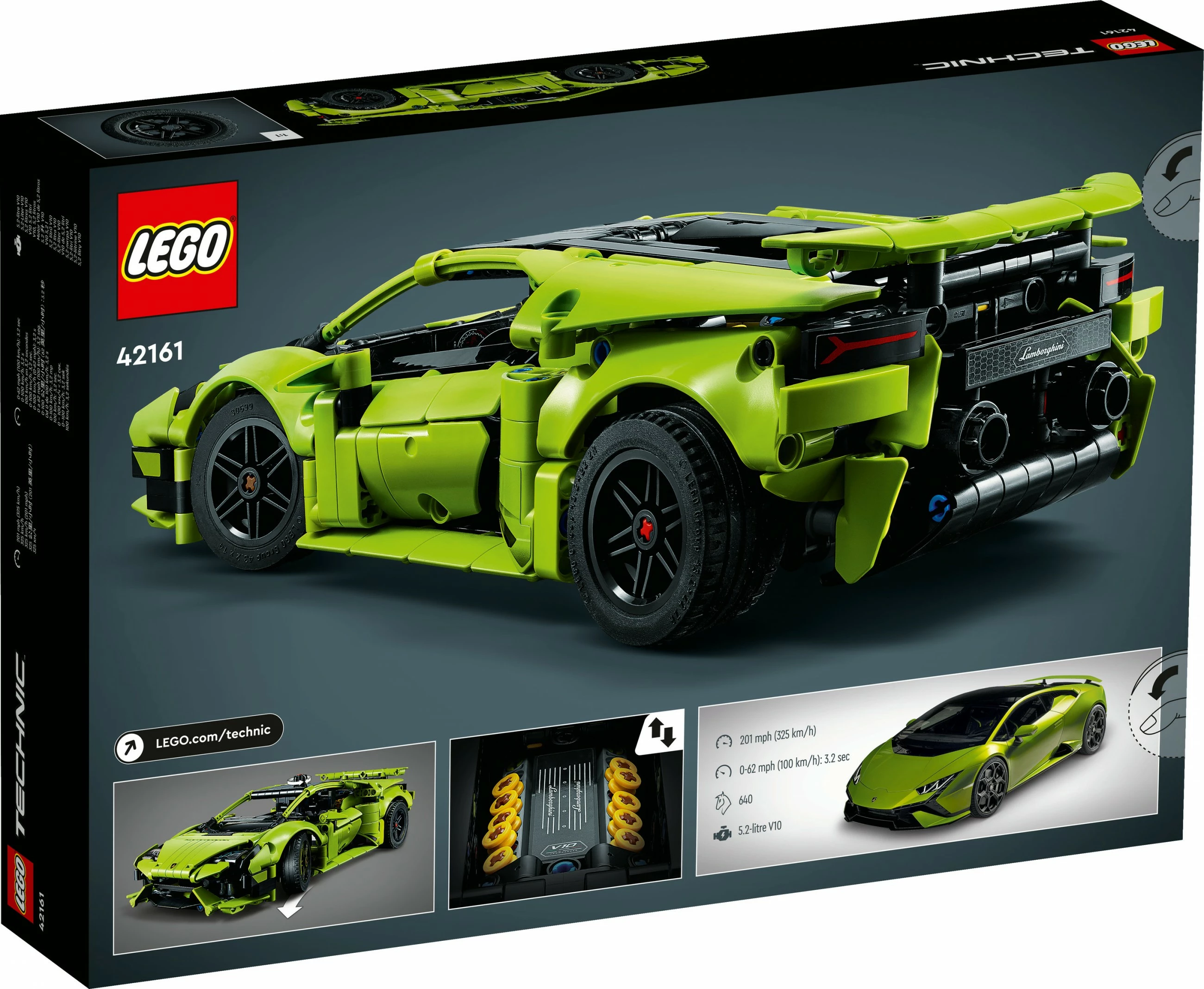 Model Lamborghini Huracán Tecnica LEGO Technic, 806 kosov, večbarven