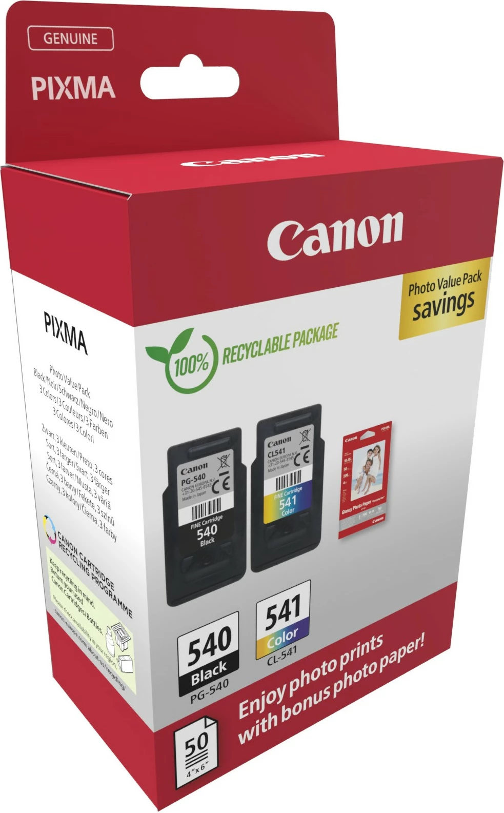 Vrednostni paket tonerjev Canon 5225B013, črn, cijan, magenta, rumen, 2 kosa