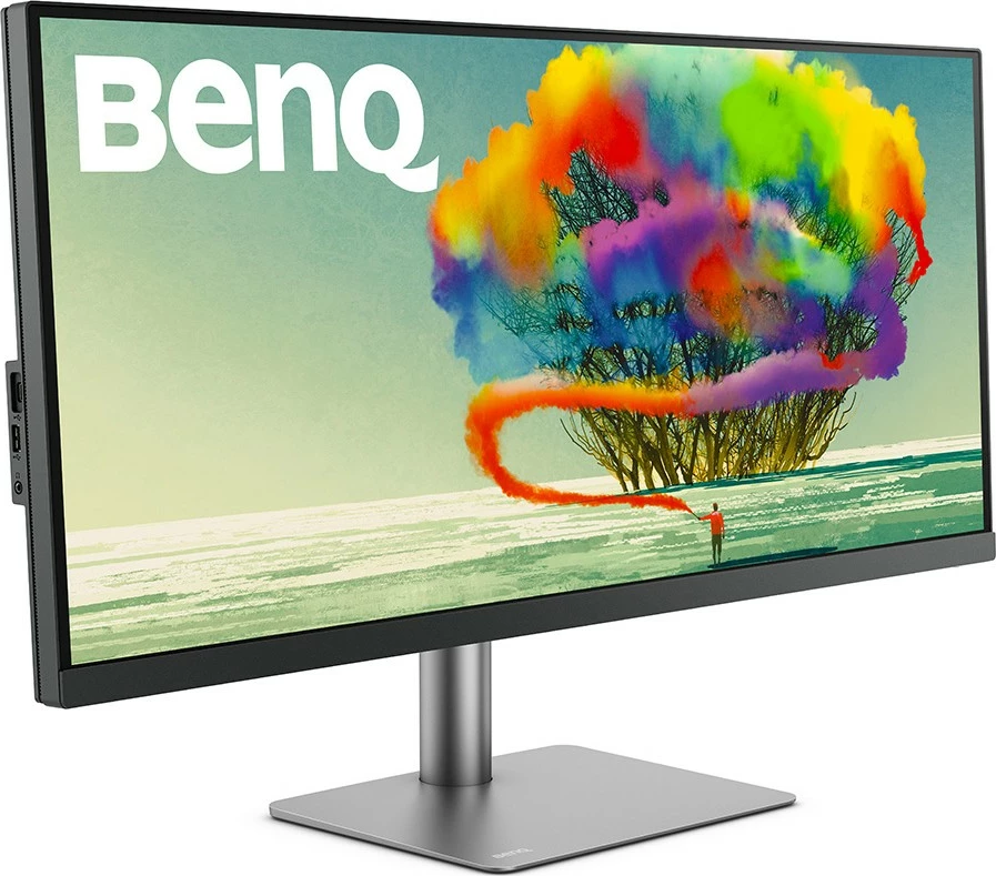 Ultrawide monitor 34" UWQHD, 21:9 BenQ PD3420Q, LED, 2x HDMI, DP, USB hub, zvočniki, siva