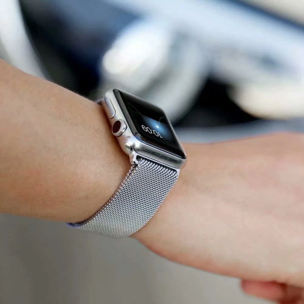 Magnetni pašček iz nerjavečega jekla Hurtel za Apple Watch 7 41mm / 9 45mm / 8 45mm / 7 45mm, mint