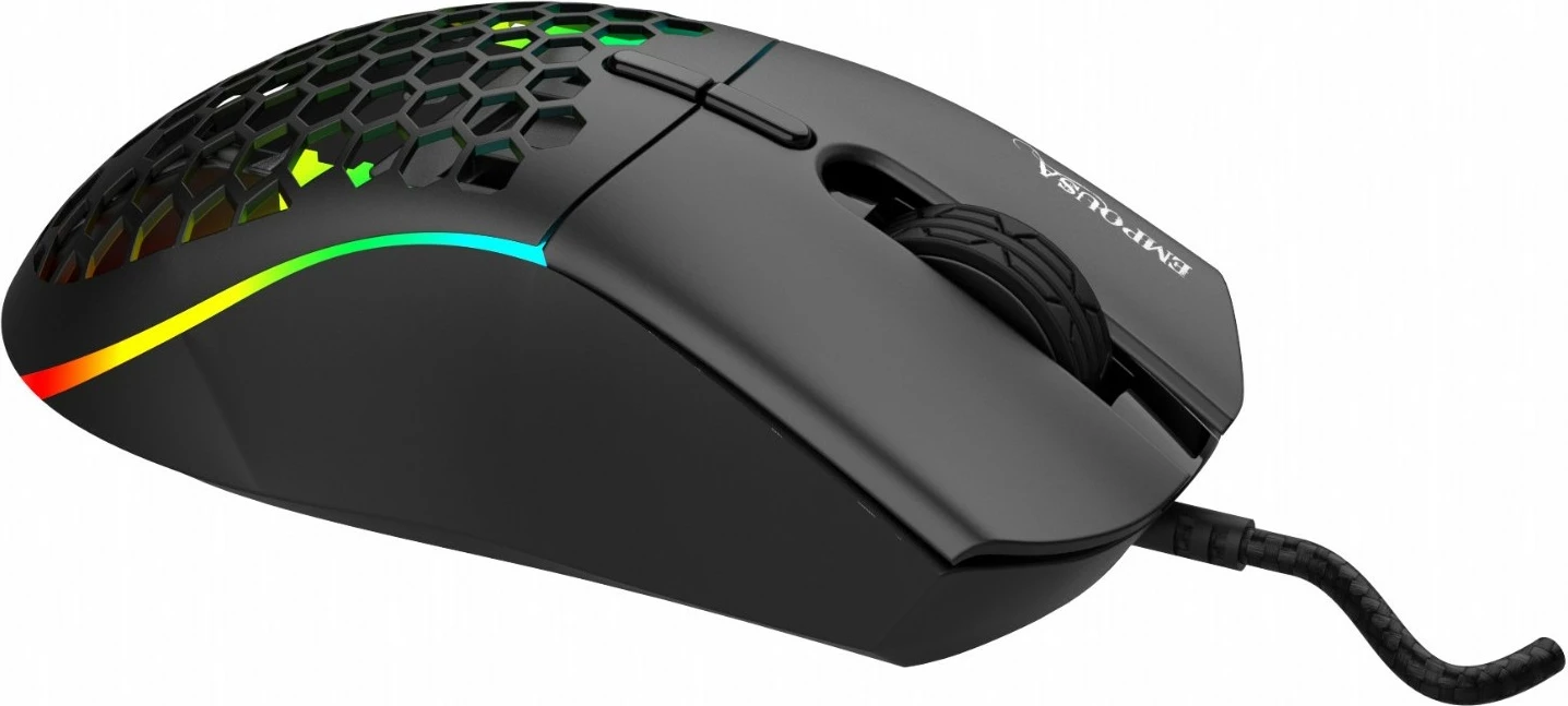 Gaming miš Inca IMG-GT20, 10000 DPI, RGB, 7 gumbov, USB, črn