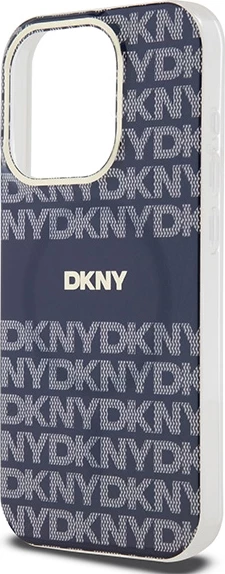 Zaščitni ovitek Mono & Stripe MagSafe, DKNY za iPhone 15 Pro, moder