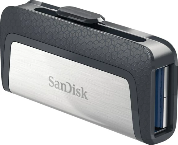 USB SanDisk Ultra Dual, 256 GB, sivo