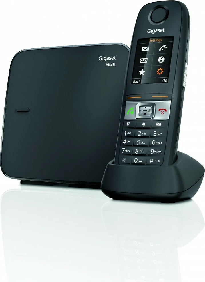 Brezžični telefon Gigaset E630, črn