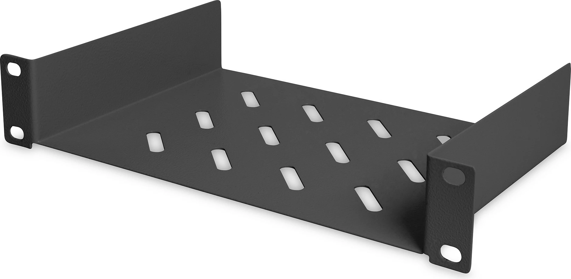 Polica za omaro Digitus 1U 10 palcev, črna