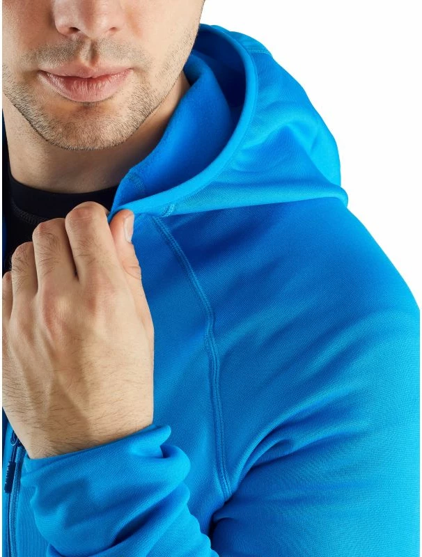 Pulover z kapuco za moške, moder Viking