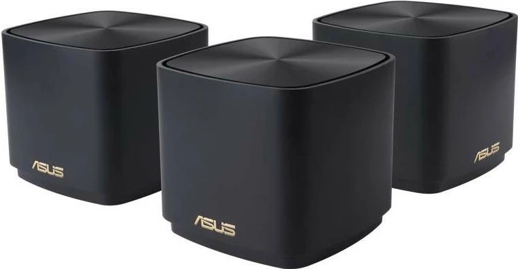 Sistem mesh Wi‑Fi ASUS ZenWiFi AX Mini XD4 Plus, 3 kosa, črn