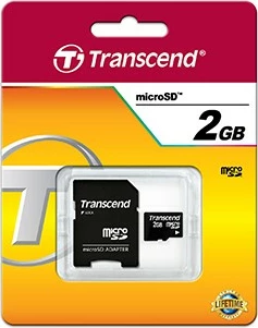 microSD kartica Transcend 2GB, črna