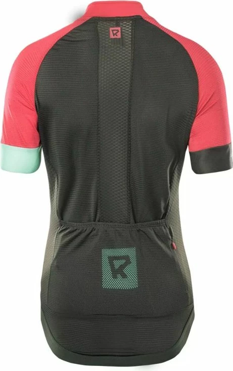 Kolesarska majica Radvik za ženske, rdeče in zelene barve