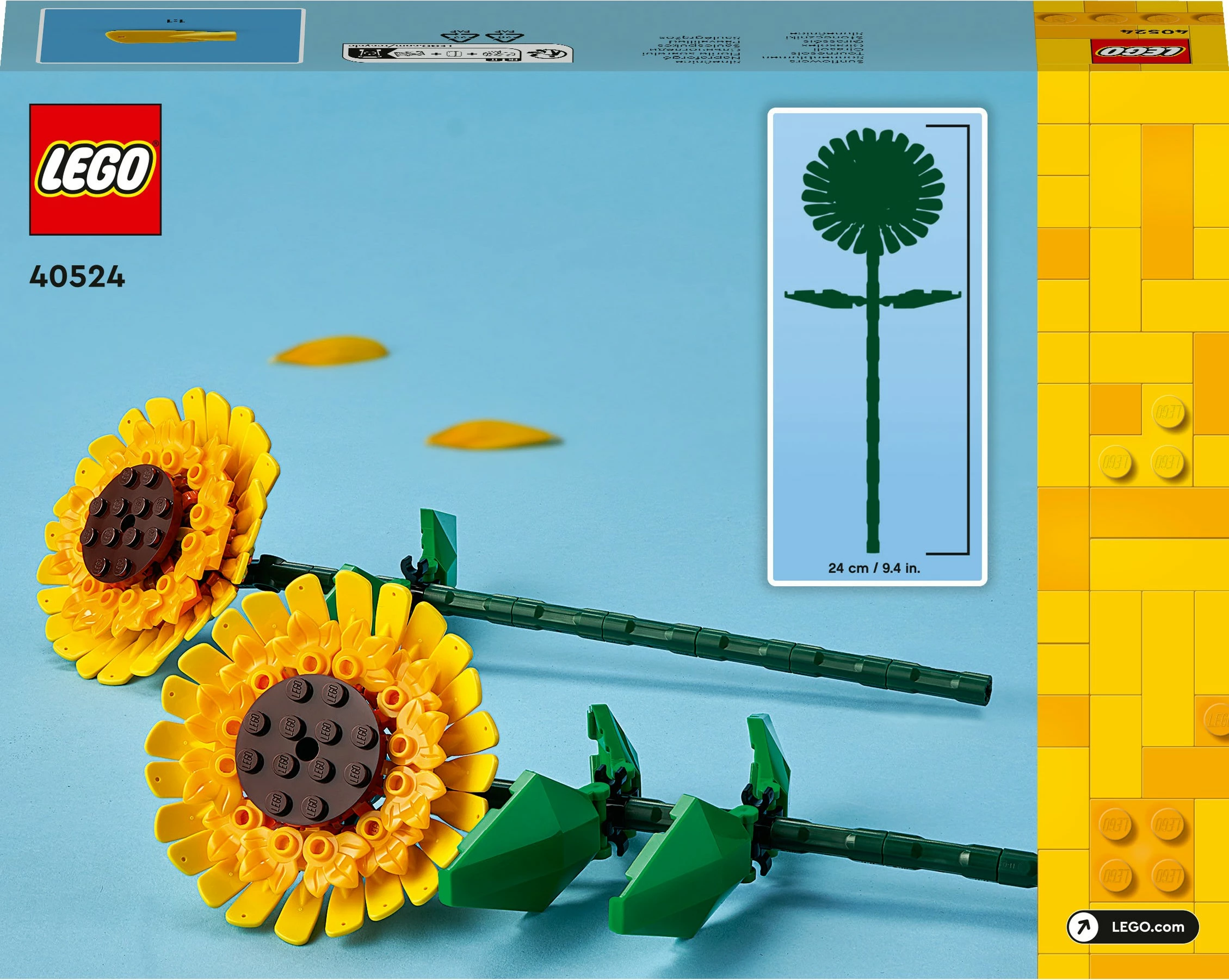 Set gradnje luči sončnice LEGO Botanicals 40524, večbarven