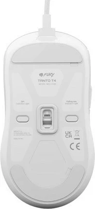 Ergonomski RGB miška Fury Tanto T4, bela