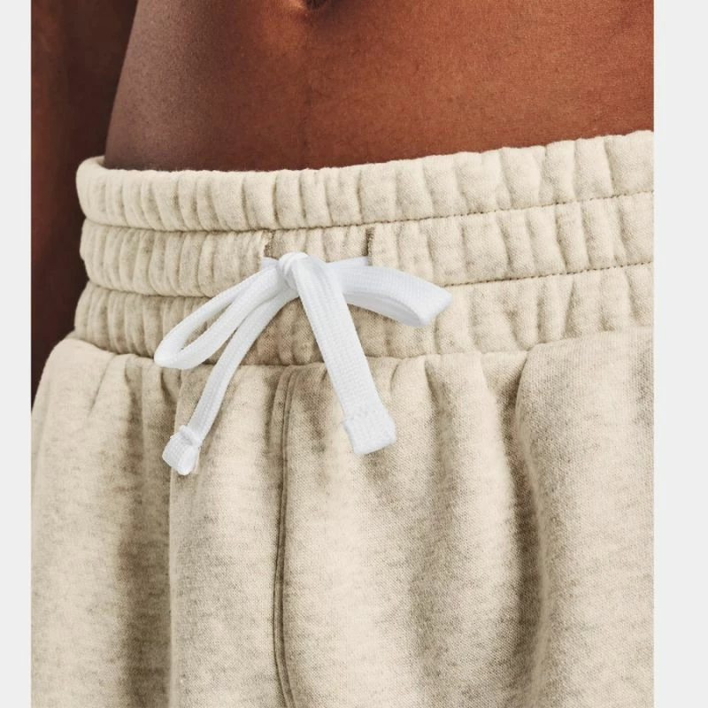 Kratke hlače za ženske Under Armour, kremne barve