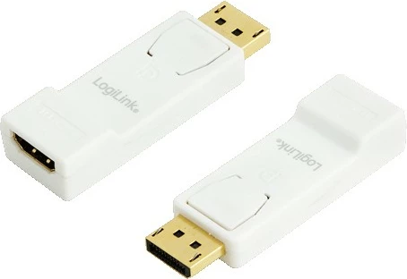 Adapter za DisplayPort v HDMI LogiLink, bel