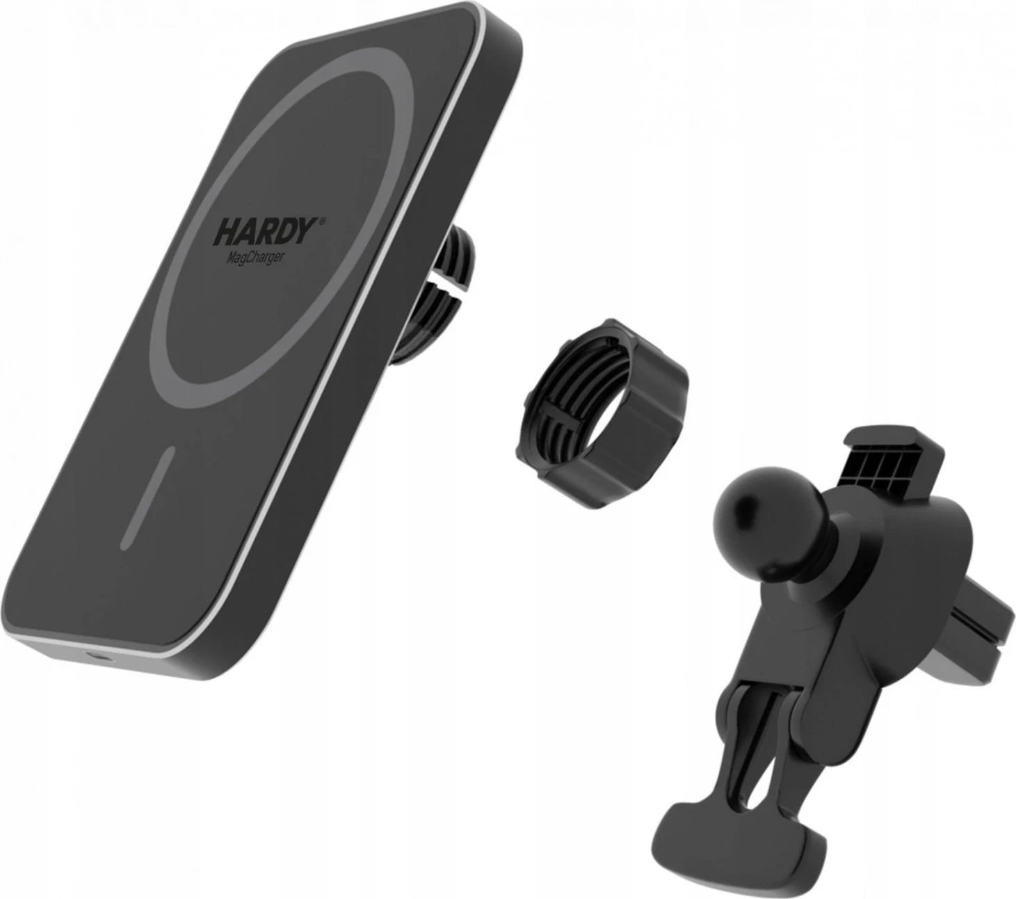 Brezžični magnetni polnilec 3MK, črn