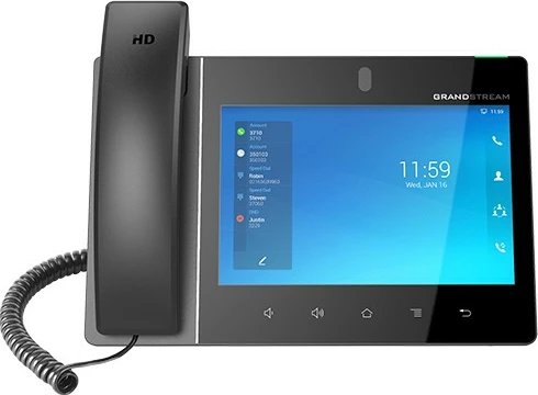 Video IP telefon, Grandstream GXV3480, Android, 8” zaslon, črn