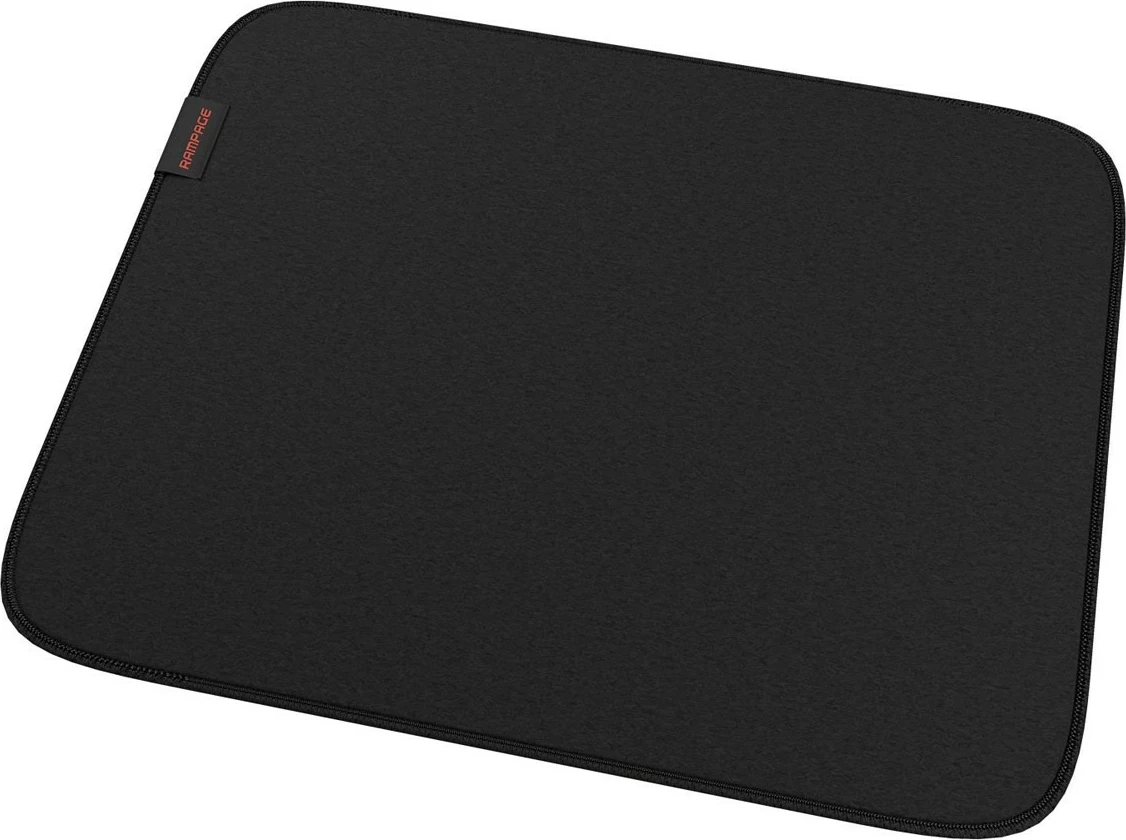 Podloga za miško Rampage Pulsar Pro S, 29x24 cm, žakard tkanina, črna
