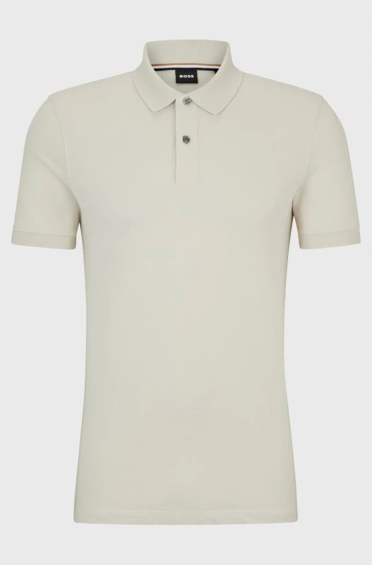 Polo majica Boss za moške, bela